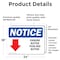 Signmission Choking Button Push Red Button Sign With Symbol, 24 in W x Rectangle, Vinyl Decal OS-2PACK-NS-D-1824-L-10592 - alternate 3